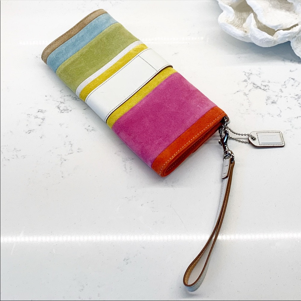 COACH Soho Suede Clutch Wallet - Picture 5 of 12